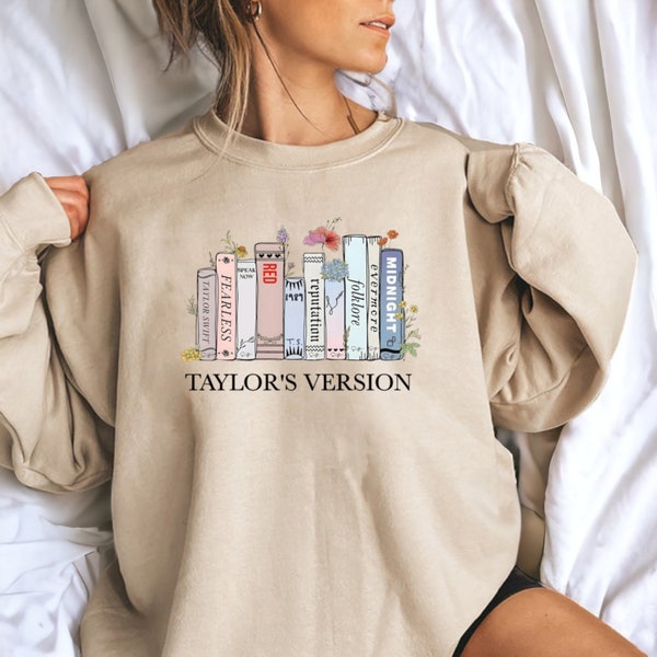 Swiftie Jumper Swiftie Merch Taylors Version Cute Jumper Livres de musique Gif pour elle