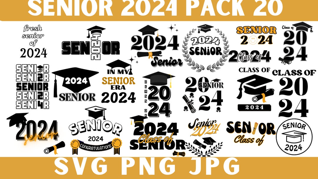Class of 2024 SVG Bundle, Senior 2024 SVG, Graduation svg Bundle ...