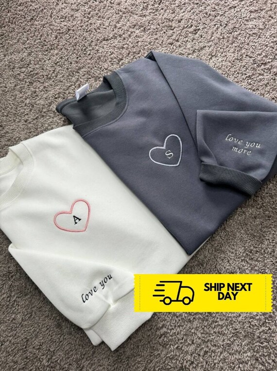 Felpa personalizzata con iniziali ricamate Felpa con cappuccio