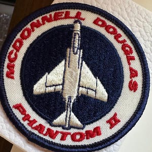 Nuevo - Parche auténtico vintage McDonnell Douglas Phantom II