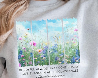 Diseño de sublimación de flores silvestres cristianas, primavera, Pascua, pinceladas de versículos bíblicos, transferencias DTF florales estéticas, Jesús cristiano