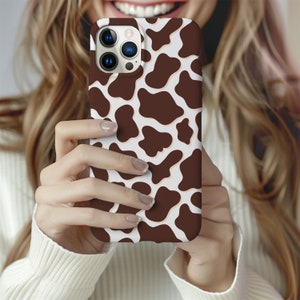 Cow Print iPhone Case, Western Phone Cover iPhone 15 Pro Case, iPhone 13 Case, iPhone 12 Case, Cow Case, Cow Pattern, Animal Print Case