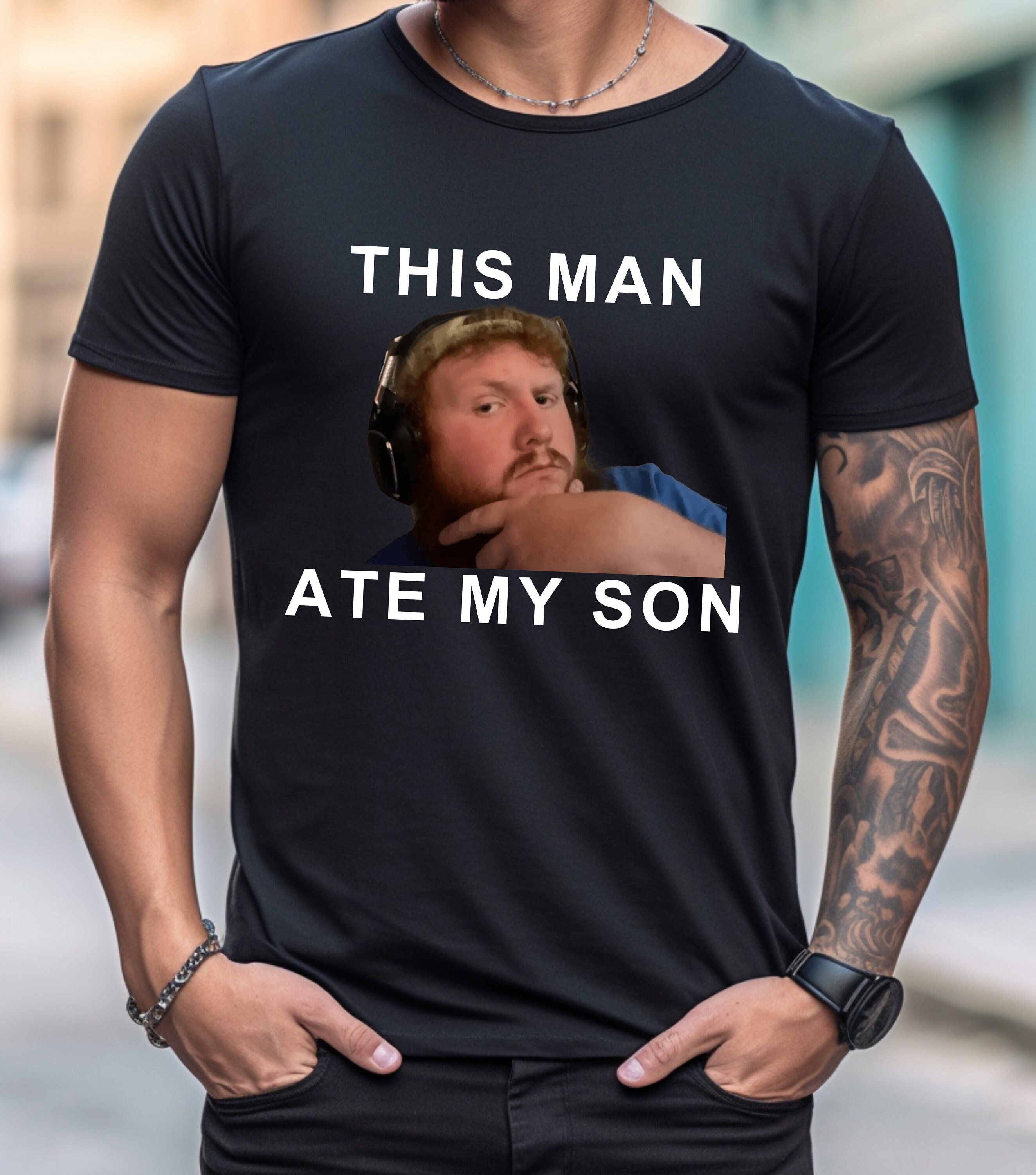 Caseoh This Man Ate My Son Funny Meme Tshirt, Caseoh Meme, Gift for