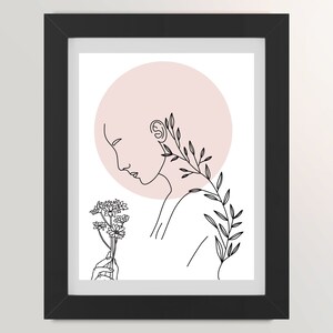 Printable Woman Line Drawing Art Print, Minimalist One Line Wall Home Decor, Female Body Print Art Poster, Modern Body Line Art Download