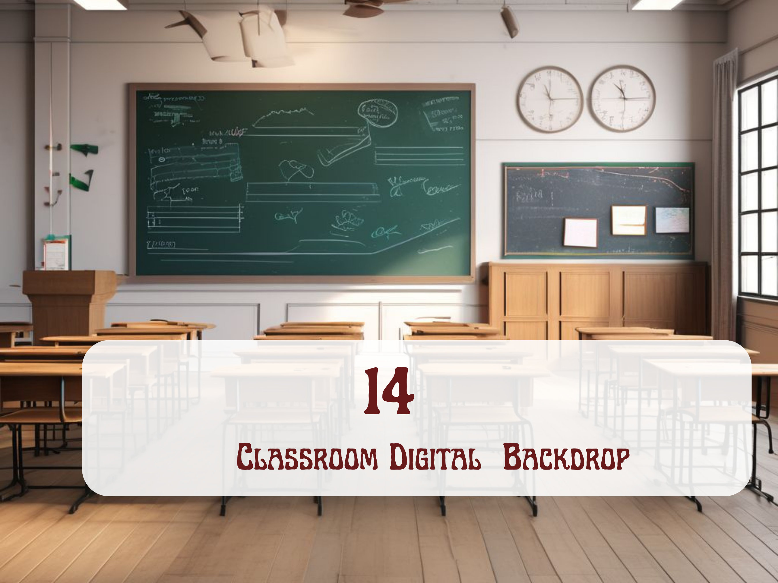 Klassenzimmer Digital Hintergrund, Studio Hintergrund, Fotografie, Digitale Kulisse, Photoshop Textur Overlay