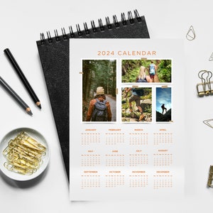Printable 2024 Calendar, Sunday Calendar Start, Wall Calendar 2024, 2024 Calendar Print, Printable PDF Calendar, Instant Download