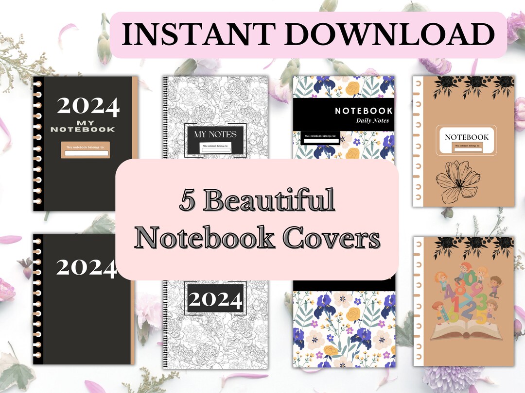 5 Notebook Covers, Notebook Designs, Maths Notebook Covers, Printable ...