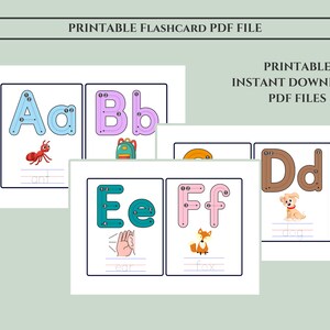 Druckbare Lernkarteikarte, Lernkarteikarte für Kinderschule, professionelle Vorschulkarteikarte, druckbare PDF-Datei, sofort