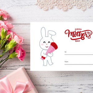 Printable Happy Mother&#39;s Day Greetings card, Card of Appreciation, Gratitude Print at Home Card, Printable PDF File, Instant Download