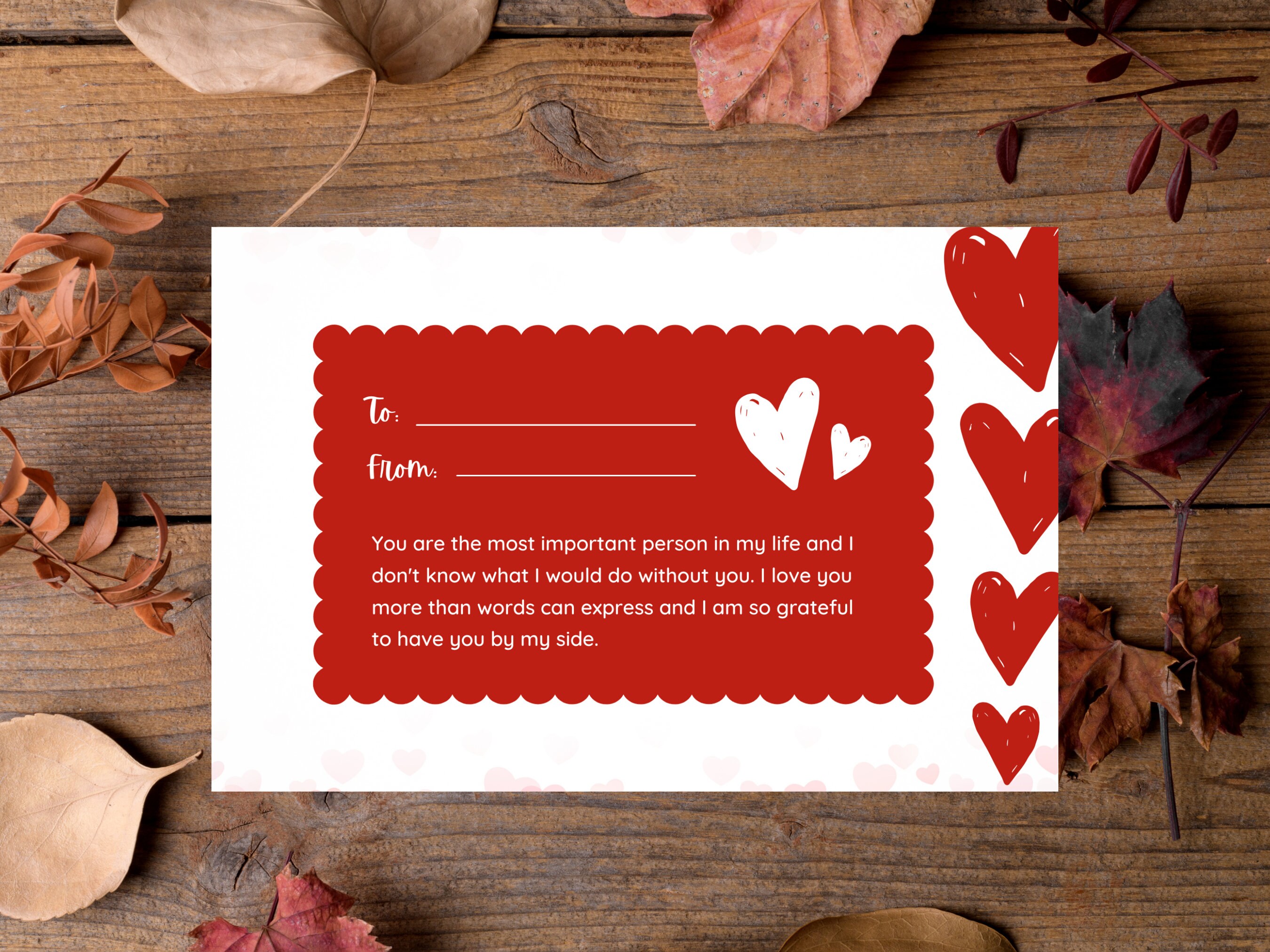 Printable Greetings Card, Printable Valentine Card, Digital Greeting ...