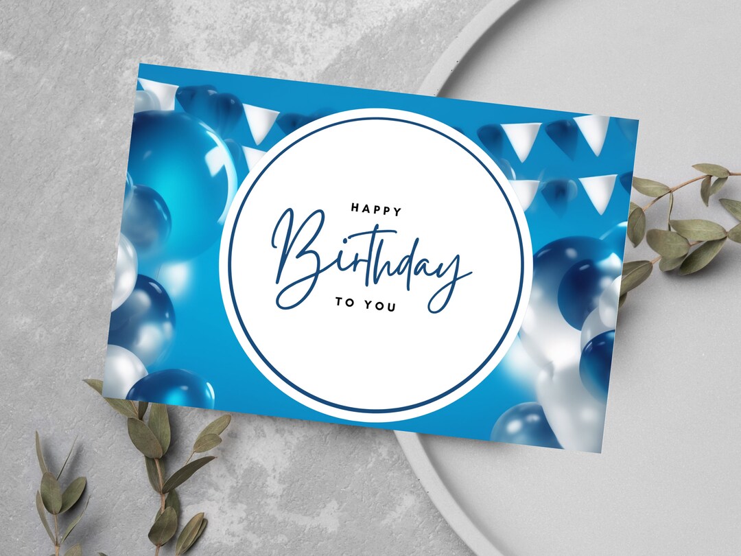 Printable Greetings Card, Printable Birthday Card, Digital Greeting ...
