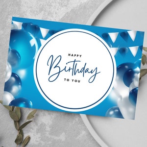 Printable Greetings Card, Printable Birthday Card, Digital Greeting Card, Print at Home, Printable PDF File, Instant Download