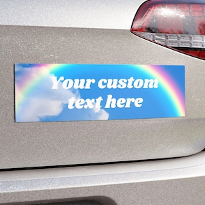Custom Car Decal Funny Bumper Magnet Y2K Car Accessory Personalized Text Magnet Gen Z Meme Magnet Cute Car Decor Gift For New Driver