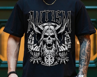 Autisme meme T-shirt ironisch skelet tshirt vreemd specifiek cadeau autisme skelet shirt grappig meme shirt ADHD autisme T-shirt eigenlijk autistisch