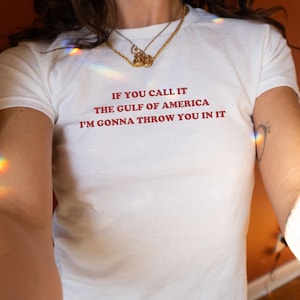 Anti Golf van Amerika shirt Y2K babyshirt Golf van Mexico shirt politiek tshirt anti Trump protest Tee grappig democraat shirt liberaal babyshirt