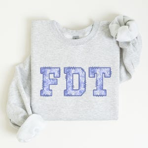 FDT Sweatshirt Anti Trump Chinoiserie Sweater Subtle Feminist Sweatshirt Spooky Liberal Anti MAGA Gift for Democrat Political Crewneck