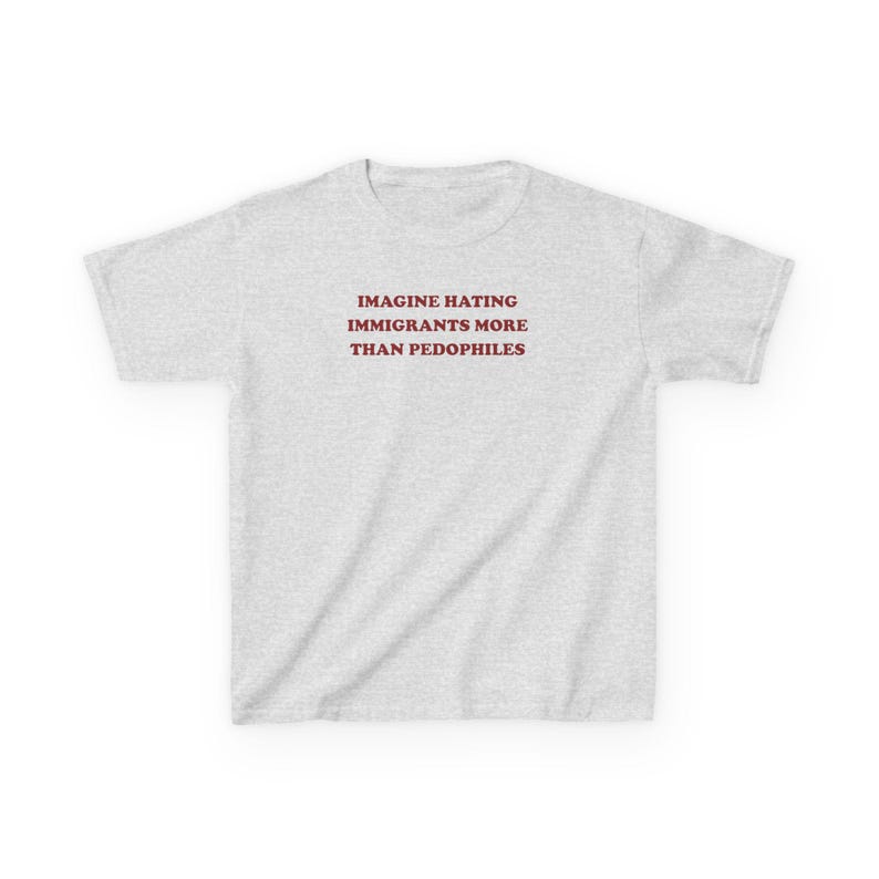 Imagine Hating Immigrants Y2K Baby Tee Anti Ice Shirt Protest Shirt Pro Immigration Shirt FDT Subtle Anti Trump Shirt Human Rights Shirt Ash