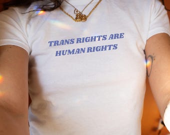 Camiseta Infantil "Direitos Trans São Direitos Humanos" Camiseta "Direitos Trans" Camiseta Transgênero Camiseta "Proteja Crianças Trans" Camiseta Infantil "Orgulho Sutil" Camiseta Ativista