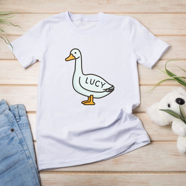 Silly Goose Infant Shirt Loosey Goosey Children TShirt Goose Crewneck Tee Silly Goose Gift for Women Cute Humor Shirt Lucy Goosey Kids Tee