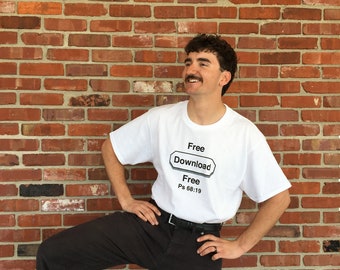 Soft and comfortable inspirational tees for men and women that are easy care, available in four colors, are great for gifts, groups, outings