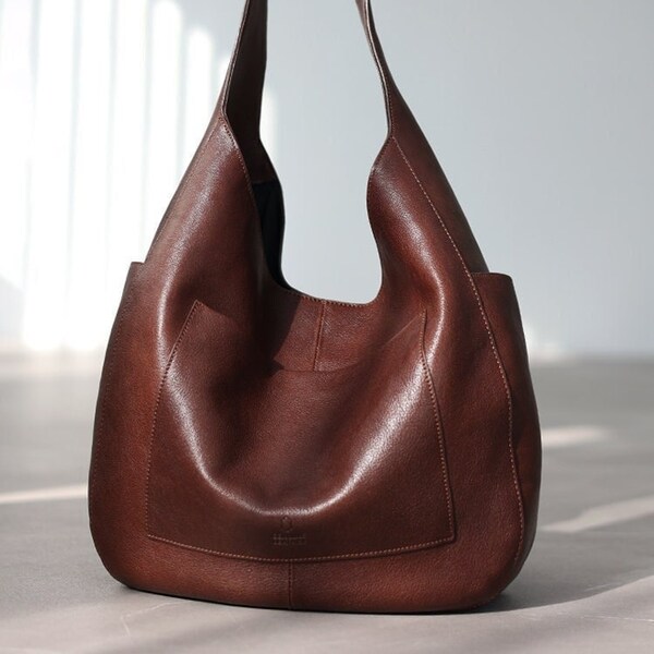 Leather Hobo Bag,Leather shoulder bag ,two color, Leather bag