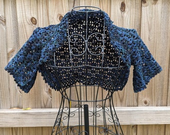 Handmade crochet shrug bolero