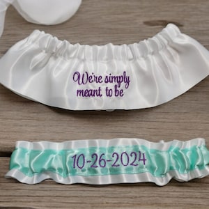 We&#39;re simply meant to be Garter set pick your colors