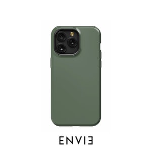 Alpine Dark Green Block Colour Shockproof Impact Phone Case iPhone 16/15/14/13/12 Plus Pro Max MagSafe, Slim Tough, Matte Gloss, All Models