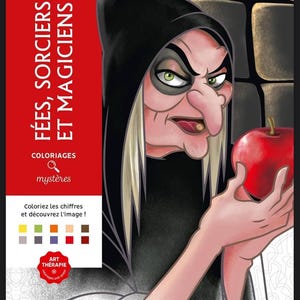 Coloriages Mysteres Fées sorcières et magiciens magiciens Digital coloring book, 100+ pages Disney Coloring Book, PDF Coloring Book