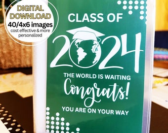 Photobook fillers for personalized gifts | Graduation | Class of 2024 | Gift card Books | Digital Download: Green