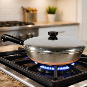 revere wareアメリカ製ヴィンテージ銅製サーブパン希少モデル Revere Ware 12 Fry Pan - Etsy