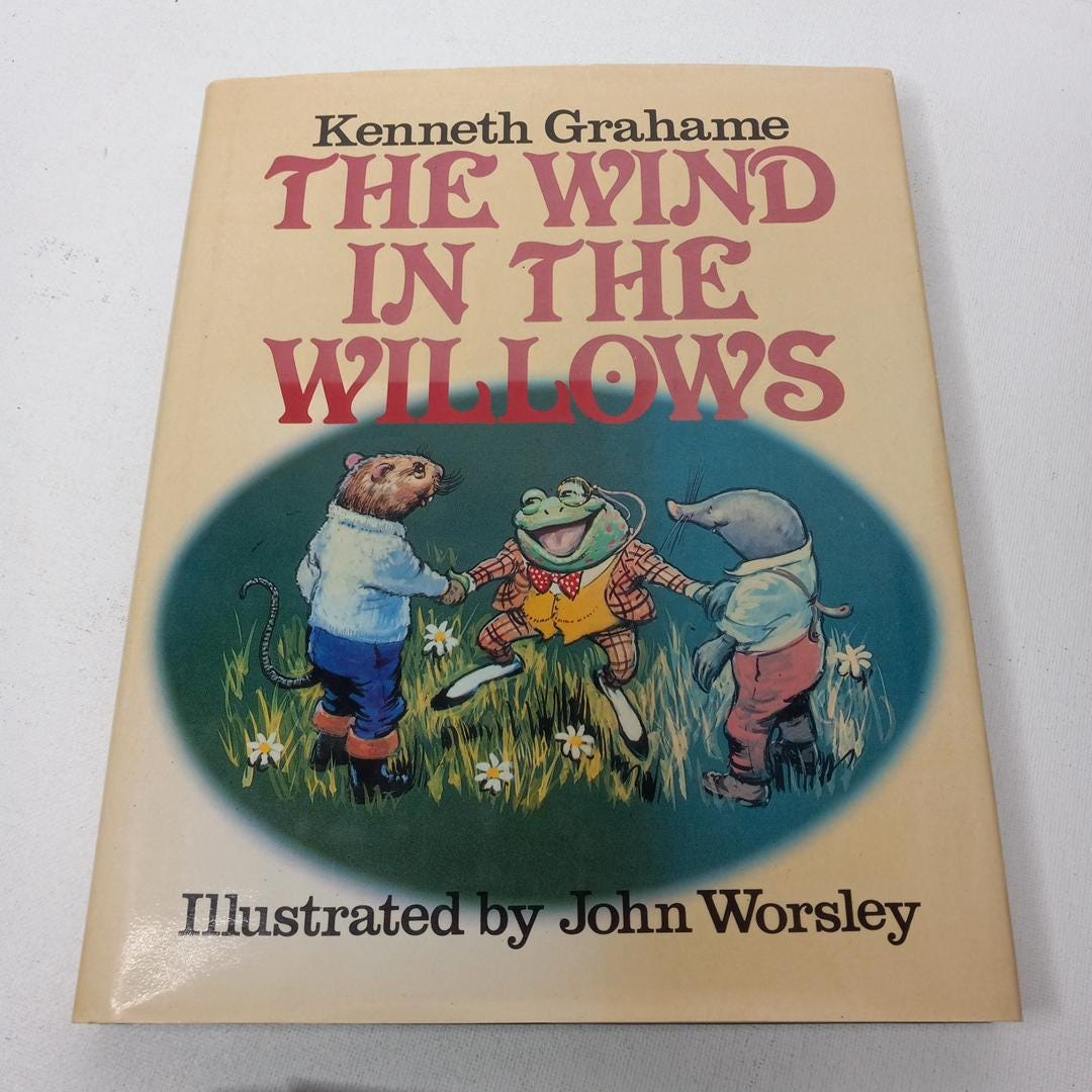Vintage 1982 the Wind in the Willows by Kenneth Grahame Illustrated ...