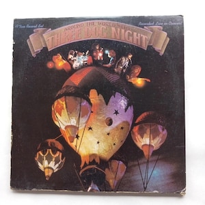 Around The World With Three Dog Night 2x Vinyl LP Record set Original 1973 (Missing 1 Sleeve)