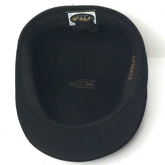 Scala Men s cuffley 100 Felt Wool Packable Water Resistant Driver s Cap Flat Cap Hat Size Medium Etsy