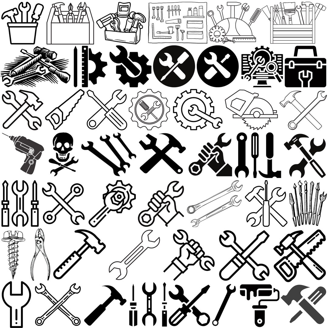 Tools Svg Bundle, Tools Vector, Hand Tool Svg for Cricut, Mechanic ...