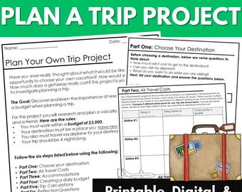 Real World Math Project for Homeschool Students, Financial Literacy