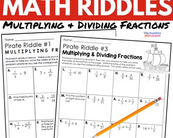 Multiplying and Dividing Fractions Practice, Homeschool 6th Grade Math Worksheets