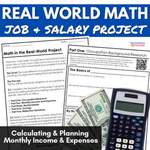 Real World Math Project for Homeschool Students Salaries and Budgets