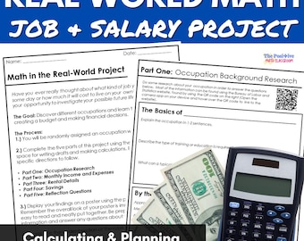 Real World Math Project for Homeschool Students Salaries and Budgets