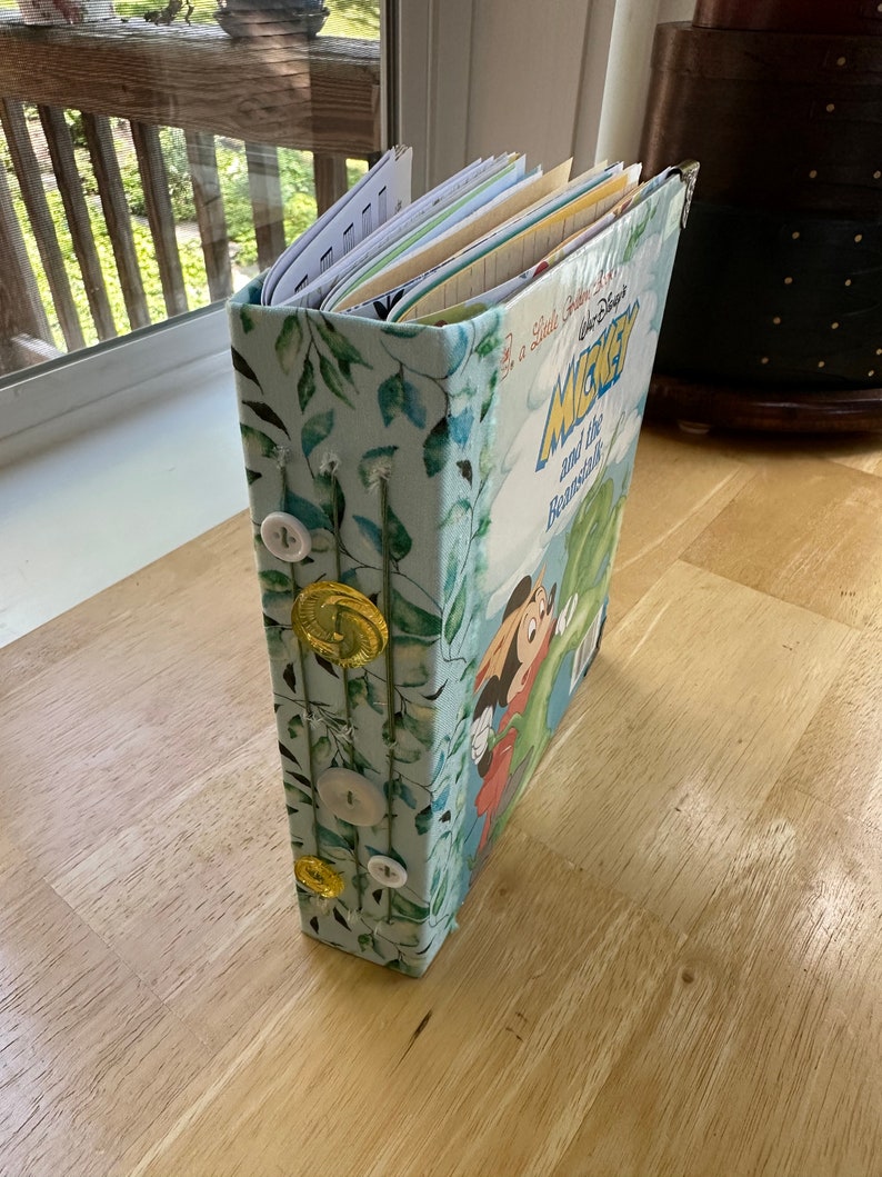 Mickey & the Beanstalk - Little Golden Book Journal Scrapbook - Etsy