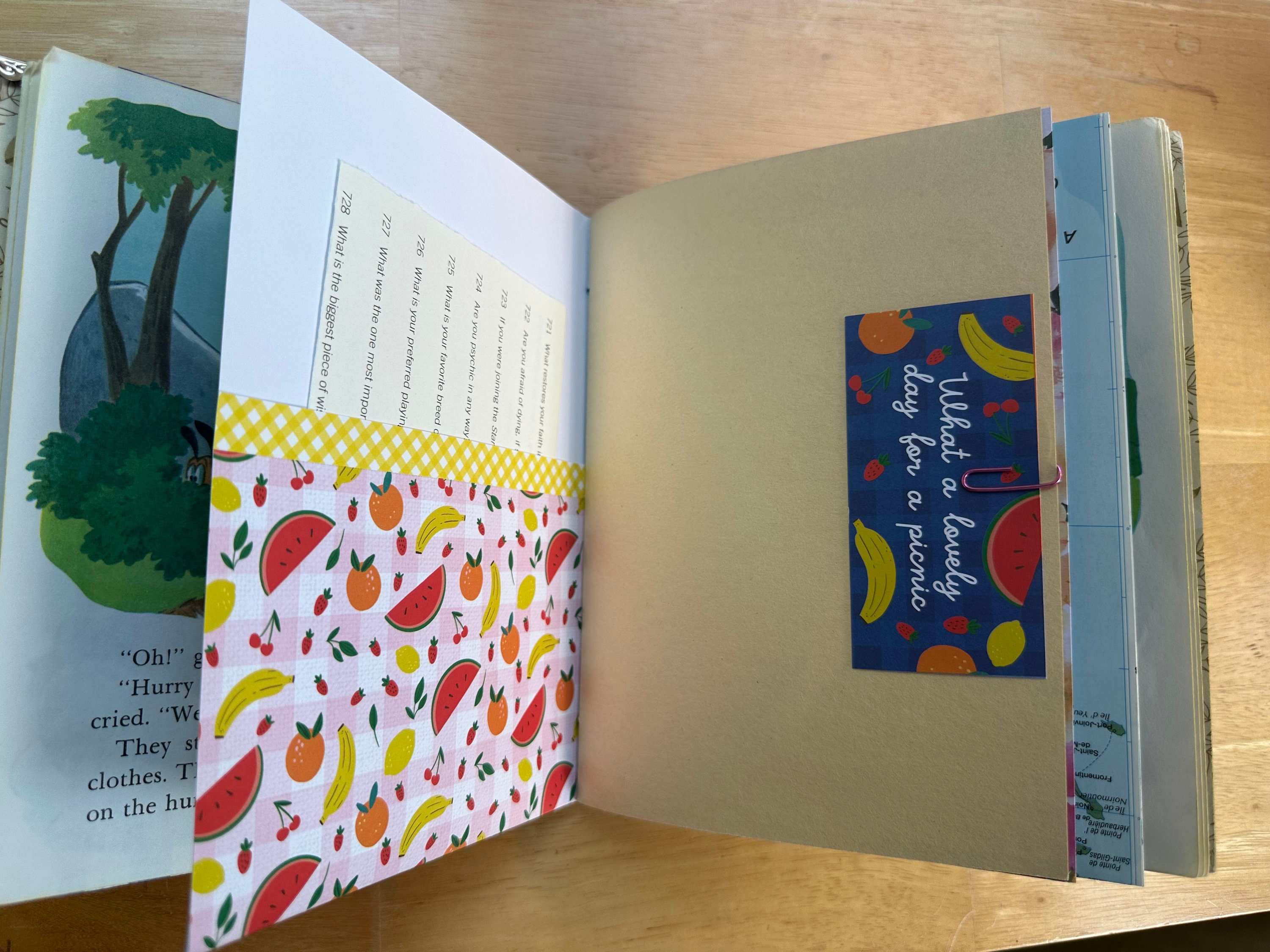 Mickey Mouse's Picnic - Little Golden Book Journal Scrapbook - Etsy
