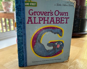Grover's Own Alphabet - Little Golden Book Journal Scrapbook