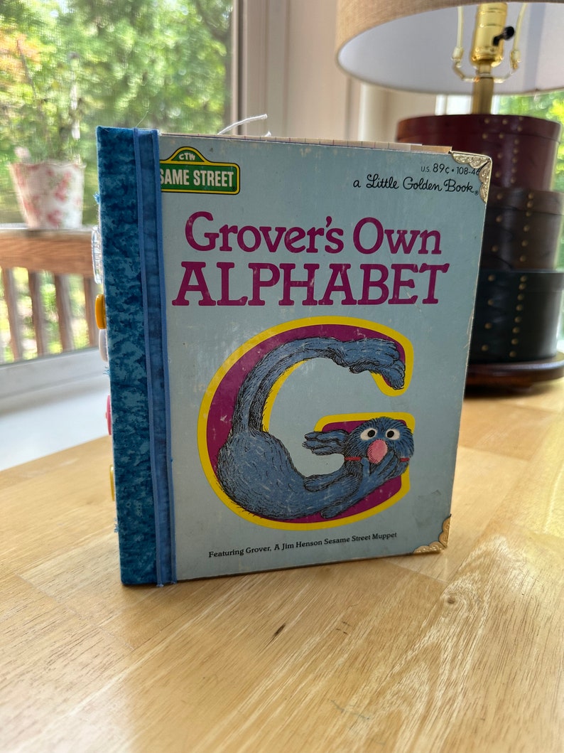 Grover's Own Alphabet - Little Golden Book Journal Scrapbook - Etsy