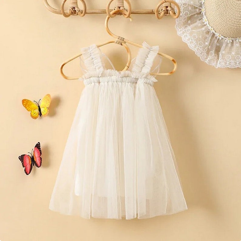 Robe papillon premier anniversaire pour bébé fille, tenue pour gâteau, robe de soirée, robe de fée, tenue de fête, 1er anniversaire, sauvage, onederful image 5