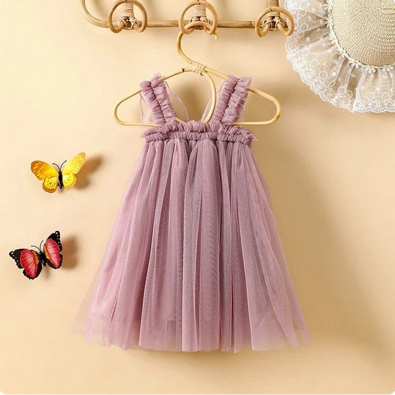 Robe papillon premier anniversaire pour bébé fille, tenue pour gâteau, robe de soirée, robe de fée, tenue de fête, 1er anniversaire, sauvage, onederful image 3