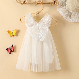 Robe papillon premier anniversaire pour bébé fille, tenue pour gâteau, robe de soirée, robe de fée, tenue de fête, 1er anniversaire, sauvage, onederful image 4