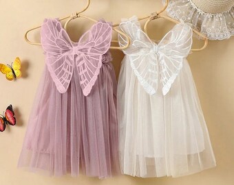 Robe papillon premier anniversaire pour bébé fille, tenue pour gâteau, robe de soirée, robe de fée, tenue de fête, 1er anniversaire, sauvage, onederful