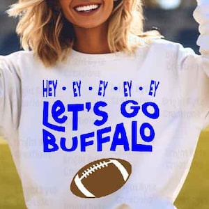 Buffalo SVG - Let's Go Buffalo Digitale Datei für Cricut & Silhouette, Sport-Team-Grafik, NFL Fan Dekor