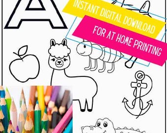 Printable Alphabet Coloring Pages, Preschool Coloring Pages, Preschool Activity, Preschool Printable, Preschool Letters, Preschool Worksheet