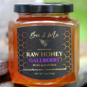 Pure Natural Florida Raw Gallberry Honey